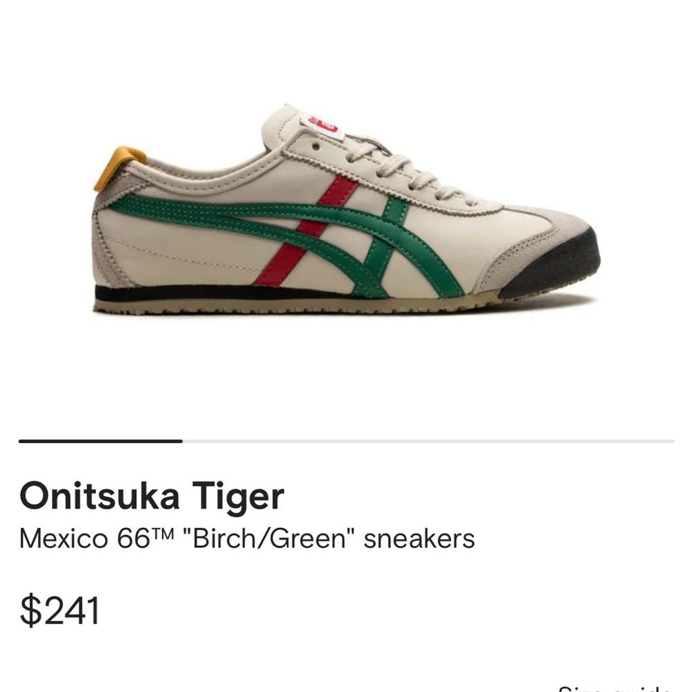 Onitsuka tiger mexico 66 us mens 6, wmns 7.5